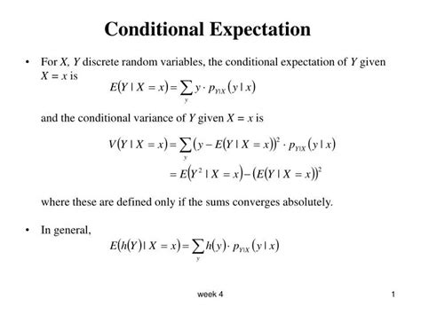 iterated conditional expectation.